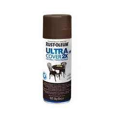 RUST OLEUM - Pintura en Spray Ultra Cover 2X Multiuso Café Satinado 340 g