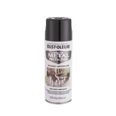 RUST OLEUM - Pintura en Spray Metal Protection Anticorrosivo Negro Brillante 340 g