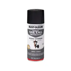RUST OLEUM - Pintura en Spray Metal Protection Anticorrosivo Negro Mate 340 g