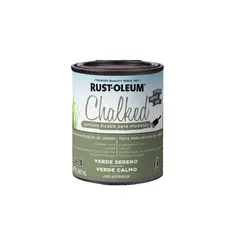 RUST OLEUM - Pintura Tizada Brochable Verde Sereno Ultra Mate 887 ml