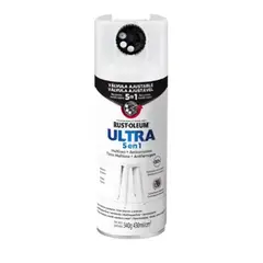 RUST OLEUM - Pintura en Spray Ultra 5 en 1 Multisuperficie Anticorrosiva Blanco Mate 340 g