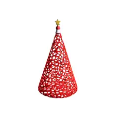GENERICO - Adorno de Navidad - Árbol de mesa en color rojo