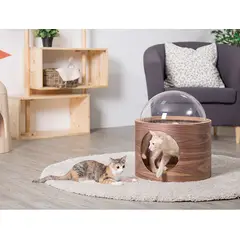 HOOPET - Moderna Casa Para Mascotas Estilo Cúpula Beige