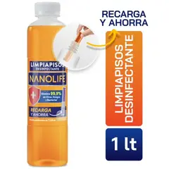 NANOLIFE - Limpiapisos Desinfectante 1 litro - Aroma Cítrico