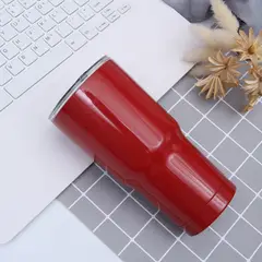 SANTU HOME & DECO - Vaso Térmico de Acero Inoxidable 900 ml Color Rojo