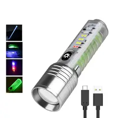 IRM - Mini Linterna Led Táctica Con Zoom Largo Alcance