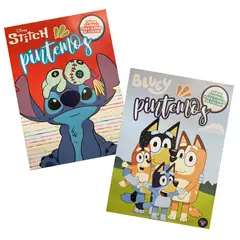 VERTICE - Pack libros colorear Bluey + Stitch