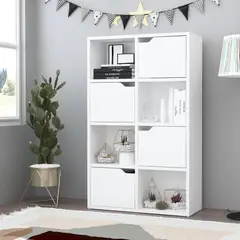 YOMYM - Estanteria 8 Compartimentos Mueble de Almacenaje 60x30x120 cm