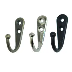 GENERAL - 44x30 Doble Agujero Gancho De Ropa Zinc Alloy Gancho 10pcs