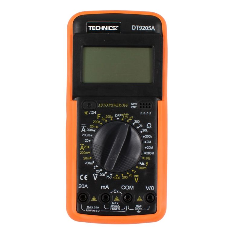 Multitester Digital DM9205A Preciso y Fácil de Usar - PS