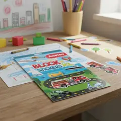 ADETEC - Block De Stickers XL Vehículos Y Transportes +100