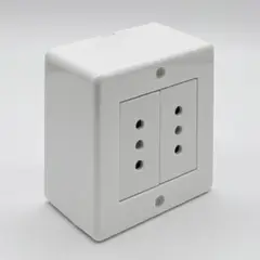 LEXO - Casquete Tomacorriente Enchufe Doble 10a Sobrepuesto -