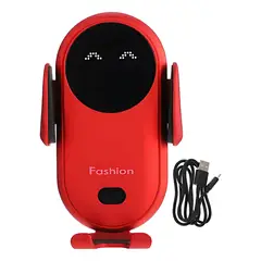 GENERICO - Soporte Cargador Inalambrico Auto Color Rojo Rojo