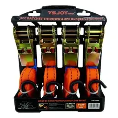 PREX - Set 4 Eslinga, Correa Amarre, Correa Plana, Linga 25mm 4mts