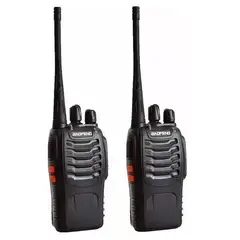 GENERICO - Pack 2 Radio Transmisor Walkie Talkie Bf-888s Baofeng Recargable Ideal Camping Seguridad