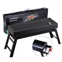 GENERICO - Parrilla Carbón Portátil Plegable Barbacoa Asados 60x22x32