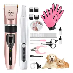 EVERSO - Maquina Corta Pelo Mascotas Perro Gato Kit Completo 15 En 1