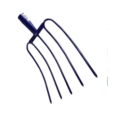 GENERICO - Horqueta Pastera 5 Dientes Sin Mango Acero Forjado