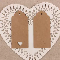 GENERAL - 9x4cm Premium Kraft Etiqueta Colgante Tarjeta