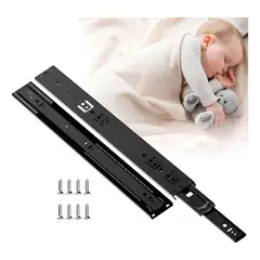 YAYKO - Corredera Telescopica Standarh Cierre Suave 2 Pack