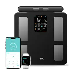 TOPMEDIC - Balanza Smart Digital Bioimpedancia Medidor Grasa Corporal Con 8 Sensores