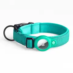 HOOPET - Collar Con Funda Airtag Para Perros O Gatos Mascotas - Celeste XL