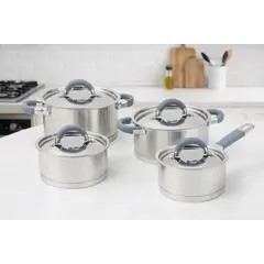 BOLTON - Olla de Acero Inoxidable 6 Litros