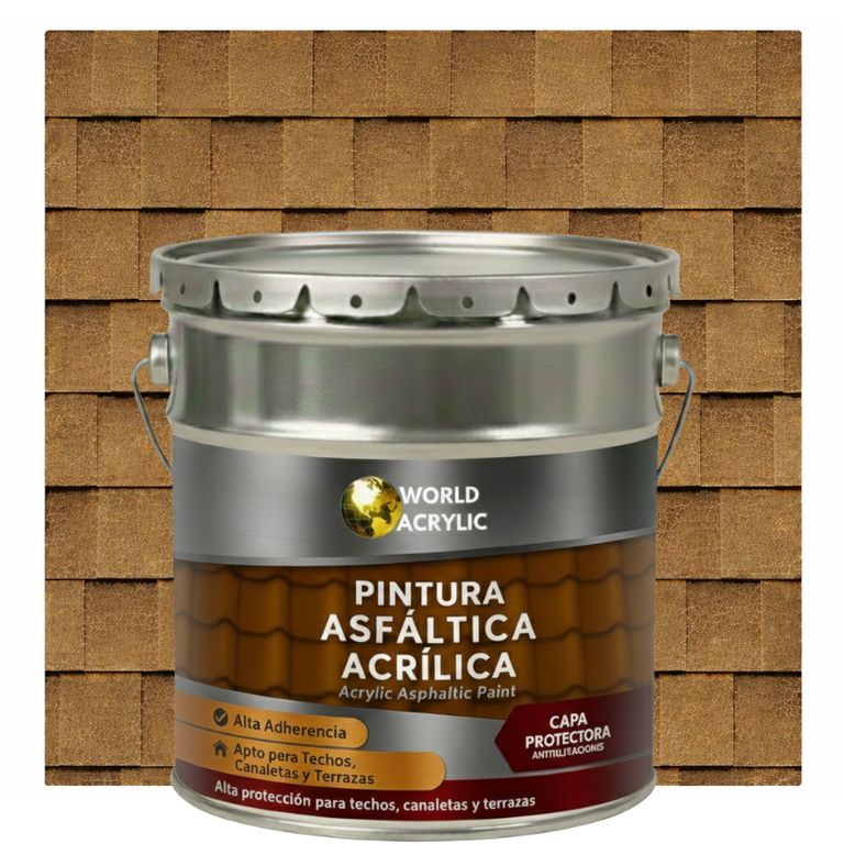 PINTURA - SELLO - IMPERMEABIZANTE - TEJAS ASFALTICA - TINETA 4G AMARILLO ARENA