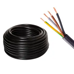 GENERICO - Cable Cordón Eléctrico Certificado 4 x 2,5mm Rv-k 25mts