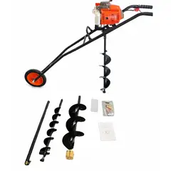 ALTERNATIVE - Ahoyador Barreno 63cc + 3 Brocas + Extesion Con Ruedas - Lic Americana