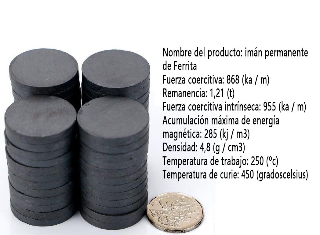 100pcs Disco Magnético Circular Permanente