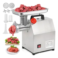 METEX - Picadora De Carne Eléctrica Acero Inoxidable