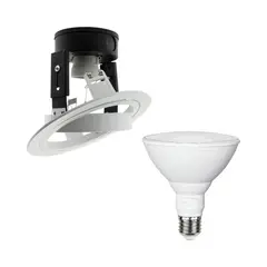 TECHNOLAMP - Pack Foco Emb Orientable Par30 + Ampolleta Led Par30 Cálida