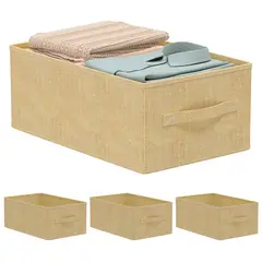 AIZO - Caja Organizadora Plegable 30L con Asa de Transporte y Protección para Clóset y Estudio