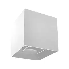 LED STUDIO - APLIQUÉ MURO CUBO BIFOCAL 10W LUZ CÁLIDA IP65