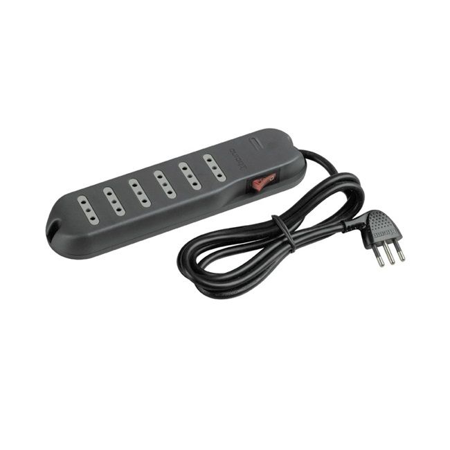Alargador 6 Tomas 2P+T 10A 5Mt Gris Legrand