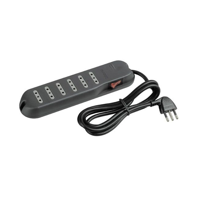 Alargador 6 Tomas 2P+T 10A 15Mt Gris Legrand