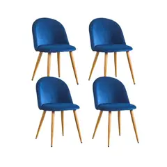 HABITA2 CHILE - Pack 4 Silla de comedor Nordic Felpa