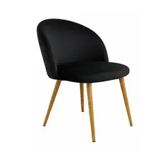 HABITA2 CHILE - Silla Nordic Felpa patas simil madera