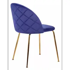 HABITA2 CHILE - Silla de comedor Nordic Felpa Gold