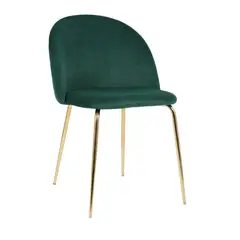 HABITA2 CHILE - Silla de comedor Nordic Felpa Gold