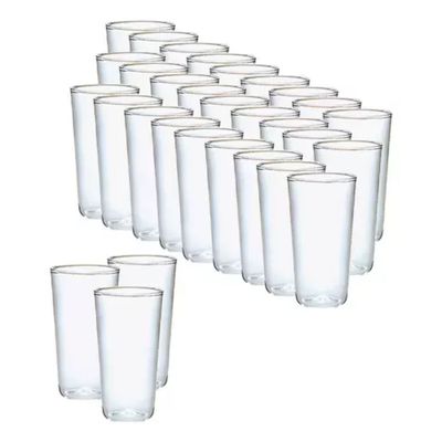Generico Set 50 Vasos Acrilico Bebidas 300Ml Vasos