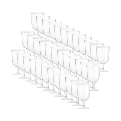 Generico Set 100 Copas Vino Bebidas Acrilico 177Ml Copas