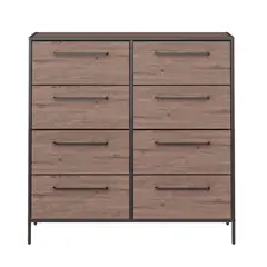 GENERICO - Comoda Ancha de 8 Cajones MDF