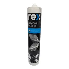 GENERICO - Pack 12 Silicona Rex Acética Blanca Fungicida 300ml