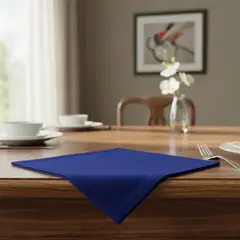 GENERICO - Pack de 20 servilletas de tela 30×30 cm Azul Intenso