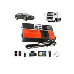 IRM - Inversor Auto 200w 12v A 220v Adaptador Voltaje Cargador Vehiculo Convertidor Usb FIGOIMPORT