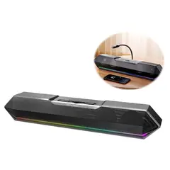 BLUEDREAMER - Parlante Gamer Pc Tv RGB Inalámbricos Con Subwoofer Soundbar