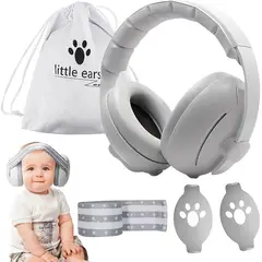 BLUEDREAMER - Auriculares Bebe Antiruido, 2 in 1 Protectores auditivos para bebés y niños pequeños 0-48 Meses