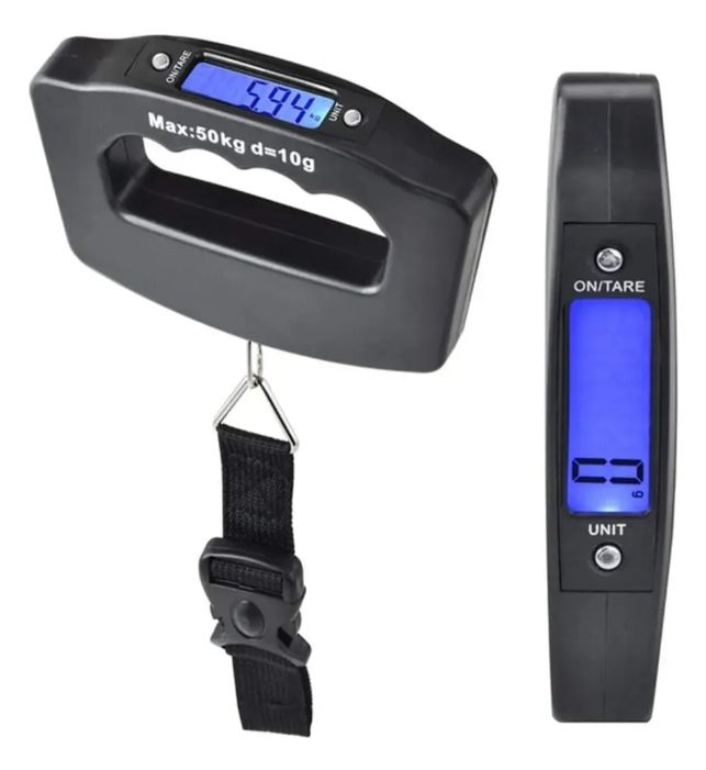 Balanza Digital Colgante Portatil 50Kg Con Pantalla Led